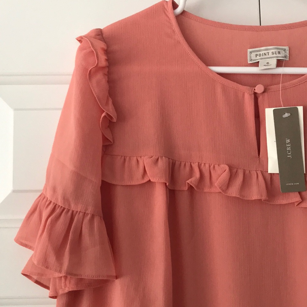 J. Crew Ruffle Dress Size 6 - Picture 3 of 6